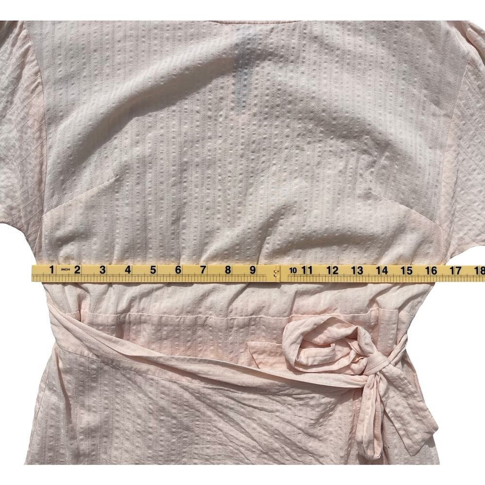 ASTR the Label Blush Pink Ruffle Bell Sleeve Faux Wrap Mini Dress - Size Medium - Picture 8 of 12